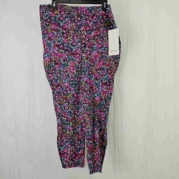 Lululemon Base Pace High-Rise Running Tight 25"Floral Electric Multi Size 20 $98 - Picture 1 of 9